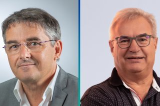 Olivier Cottagnoud et son challenger Pierre-Michel Venetz