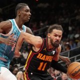 Trae Young (11) a brillé mercredi face aux Hornets KEYSTONE/AP/Brynn Anderson