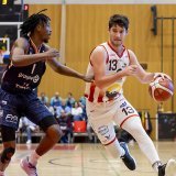 Robert Zinn (à droite) et Genève partent favoris face à Union Neuchâtel et Joanis Maquiesse (archives). KEYSTONE/SALVATORE DI NOLFI