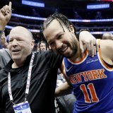 Jalen Brunson (11) a brillé jeudi face aux Pistons en inscrivant 40 points KEYSTONE/AP/Duane Burleson