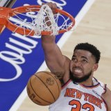 Karl-Anthony Towns et les Knicks ne sont plus menés que 3-2 par les Pacers en finale à l'Est KEYSTONE/AP/Adam Hunger