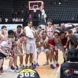 La joie des joueurs suisses, qualifiés pour les quarts de finale du Mondial M19 KEYSTONE/CYRIL ZINGARO