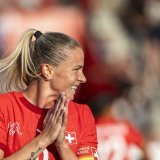 Ana-Maria Crnogorcevic et la Suisse pour un grand soir à Genève. KEYSTONE/MICHAEL BUHOLZER