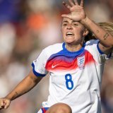 La joie de Georgia Stanway. KEYSTONE/MICHAEL BUHOLZER