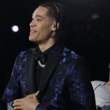 Yanic Konan Niederhäuser (ici lors de la dernière draft) a fait ses débuts sous le maillot des Clippers vendredi KEYSTONE/AP/Adam Hunger