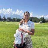 Tiffany Arafi, chez elle à Crans-Montana lors d'un entraînement
