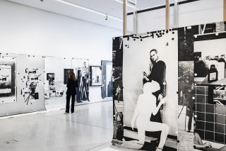 L'Espace Projet du Musée cantonal des Beaux-Arts (MCBA) à Lausanne accueille la première exposition monographique de l'artiste germano-polonaise Sophie Thun en Suisse, "Wet Rooms". Keystone/JEAN-CHRISTOPHE BOTT
