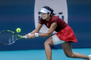 Alexandra Eala a battu Iga Swiatek en quart de finale à Miami KEYSTONE/EPA/CRISTOBAL HERRERA-ULASHKEVICH