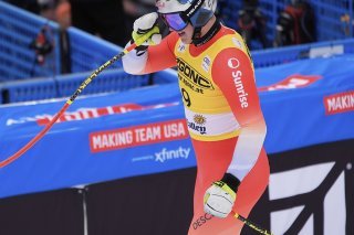 Une ligne de plus au palmarès de Franjo von Allmen KEYSTONE/AP/John Locher