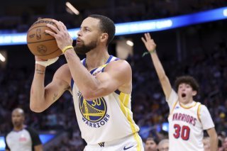 Stephen Curry devra passer par la case des play-in. KEYSTONE/AP/Scott Strazzante
