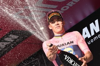 Mads Pedersen a signé mercredi son 3e succès sur ce Giro KEYSTONE/EPA/LUCA ZENNARO