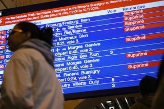 Quatre voies ont été affectées par la manifestation de lundi à la gare de Genève (cliché symbolique/Keystone archives). KEYSTONE/LAURENT GILLIERON