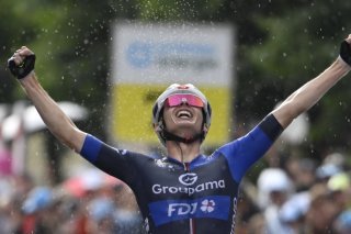 Romain Grégoire a fait coup double à Küssnacht am Rigi KEYSTONE/EPA/GIAN EHRENZELLER