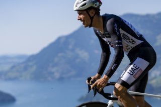 Joao Almeida le plus fort sur les hauteurs de Beckenried KEYSTONE/EPA/GIAN EHRENZELLER