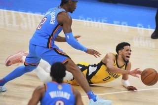 Tyrese Haliburton s'est gravement blessé lors de l'ultime acte de la finale NBA perdu dimanche contre Oklahoma City. KEYSTONE/AP/Nate Billings