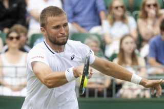 Leandro Riedi s'est qualifié pour le tableau final de Wimbledon KEYSTONE/PETER KLAUNZER