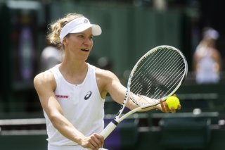 Viktorija Golubic quitte déjà le tournoi londonien. KEYSTONE/PETER KLAUNZER