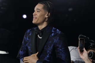 Yanic Konan Niederhäuser (ici lors de la dernière draft) a fait ses débuts sous le maillot des Clippers vendredi KEYSTONE/AP/Adam Hunger