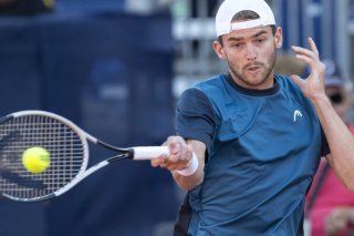 Jérôme Kym est en quarts de finale à Gstaad KEYSTONE/PETER SCHNEIDER