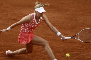 Jil Teichmann, ici à Roland-Garros en mai, vit une belle semaine sur la terre battue de Iasi, en Roumanie. KEYSTONE/EPA/YOAN VALAT