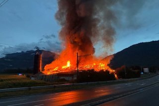 Une ferme a pris feu la nuit dernière dans le Chablais vaudois
