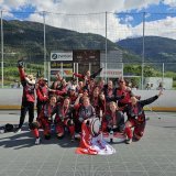 Les joueuses du SHC Valais féminin lors du Final Four de la saison écoulée.