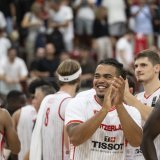 La Suisse a battu la Slovaquie de 13 points à Winterthour KEYSTONE/ENNIO LEANZA