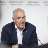 Conseiller d'Etat en charge de l'économie et de la formation, Christophe Darbellay a fait du dossier "université" une priorité pour le Valais. KEYSTONE/CYRIL ZINGARO