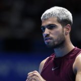 Le numéro un mondial Carlos Alcaraz a remporté mardi à Tokyo son 8e titre sur 10 finales disputées en 2025. KEYSTONE/EPA/KIYOSHI OTA