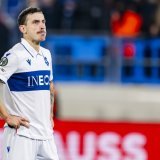 Olivier Custodio avait raté un penalty dans le temps additionnel lors du dernier match du LS en Conference League (0-0 contre l'Omonia Nicosie). KEYSTONE/JEAN-CHRISTOPHE BOTT