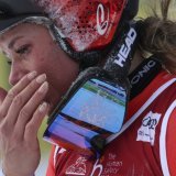 La poisse pour Corinne Suter KEYSTONE/AP/ALESSANDRO TROVATI