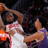 Kevin Durant (7) a passé la barre des 30'000 points vendredi en NBA KEYSTONE/AP/Ashley Landis