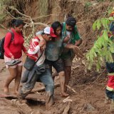 Des maisons ont été recouvertes par la boue dans la région de Santa Cruz, selon les autorités. KEYSTONE/EPA/JUAN CARLOS TORREJON