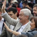 L'ultraconservateur José Antonio Kast était crédité d'une large avance par les sondages avant le second tour de la présidentielle chilienne. KEYSTONE/EPA/ELVIS GONZALEZ