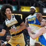 Kyshawn George a réussi 9 assists face aux Pacers KEYSTONE/AP/AJ Mast