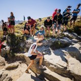 Maude Mathys en action lors de sa dernière participation et sa dernière victoire à Sierre-Zinal en 2022.