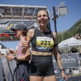 Oria Liaci à l'arrivée à Zinal après sa 8ème place de l'an dernier.