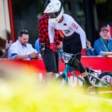 Tristan Borel, médaillé d'argent lors des Mondiaux de pumptrack, dans le cadre des championnats du monde de VTT Valais 2025
