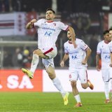 La joie de Rilind Nivokazi et des joueurs du FC Sion