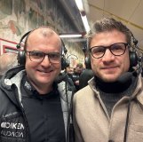 Le président du HC Sierre, Alain Bonnet en compagnie de Daniele Marghitola, directeur sportif du HC Viège