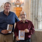 Les auteurs du livre, l’historien Cyrille Fauchère et l’organiste Edmond Voeffray