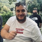 Loïc Morand, président du HC Martigny, lors de la distribution des abonnements pour la nouvelle saison