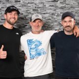 Théodore Georgiadis, Barry Cox et Damien Bruchez (de gauche à droite).