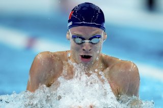 A Singapour, Léon Marchand vise le record du monde du 200 m 4 nages KEYSTONE/AP/NATACHA PISARENKO