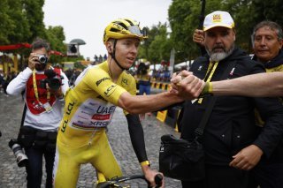 Tadej Pogacar a remporté dimanche son 4e Tour de France KEYSTONE/AP/Yoan Valat
