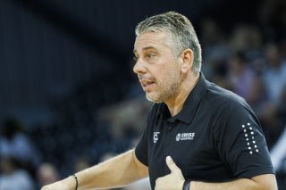 La Suisse d'Ilias Papatheodorou dispute dès samedi le 2e tour pré-qualificatif du Mondial 2027 KEYSTONE/VALENTIN FLAURAUD