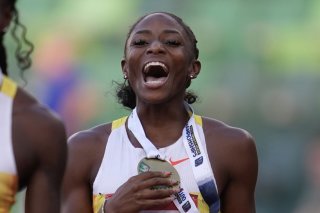 Melissa Jefferson-Wooden est devenue la 5e performeuse de l'histoire sur 100 m vendredi à Eugene KEYSTONE/AP/Abbie Parr