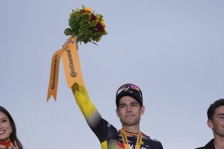 Wout van Aert n'ira pas aux Mondiaux au Rwanda KEYSTONE/AP/Mosa'ab Elshamy