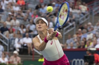 Belinda Bencic ne se sera pas éternisée dans le tableau du double mixte de l'US Open (archives). KEYSTONE/AP/Christinne Muschi