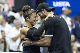 En mission, Sara Errani et Andrea Vavassori ont défendu victorieusement leur titre à l'US Open KEYSTONE/EPA/JUSTIN LANE